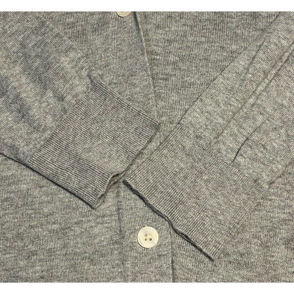QUINCE Lightweight Cotton Cashmere Cardigan Sweater Set Gray Womens M Minimalist - Picture 8 of 16